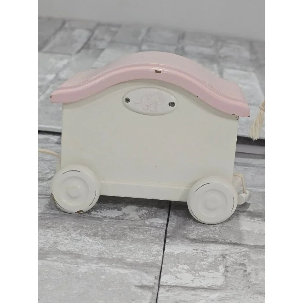 Pottery Barn Kids Wooden Clock Train‎ with Picture Frame and Keepsake Box